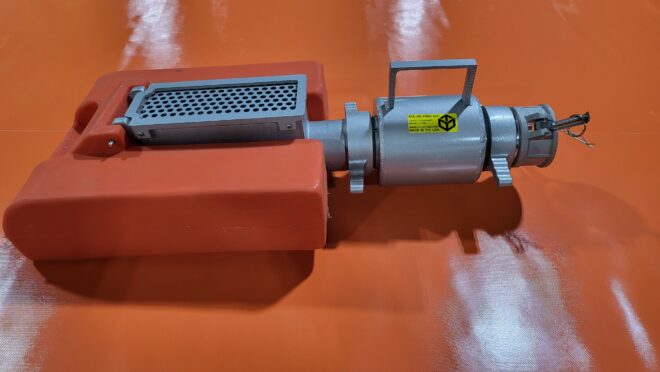 float dock strainer with clapper valve attached. firefighting floating strainer
